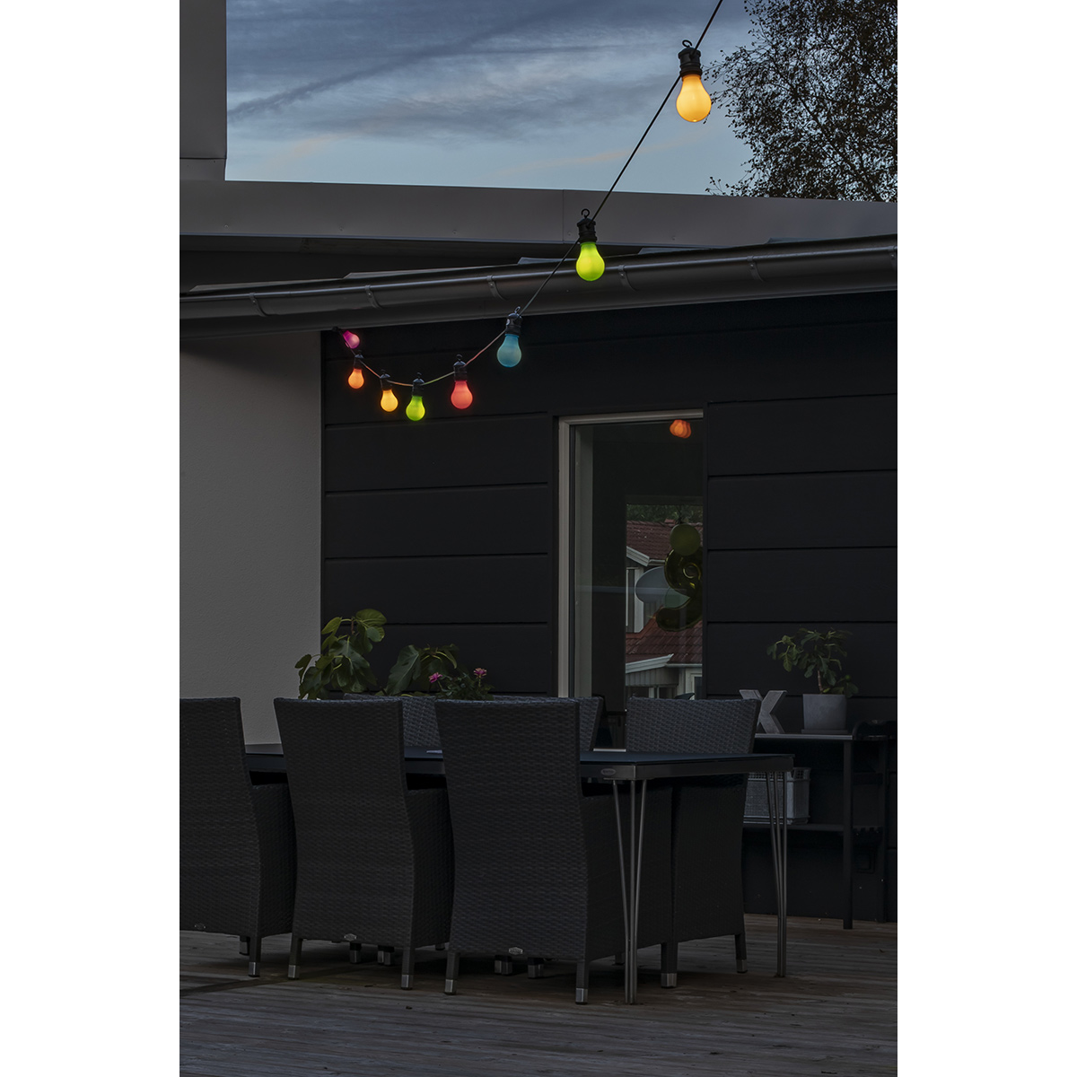 Ljusslinga Gnosjö Konstsmide E27 10 LED Flerfärgad/Pastell