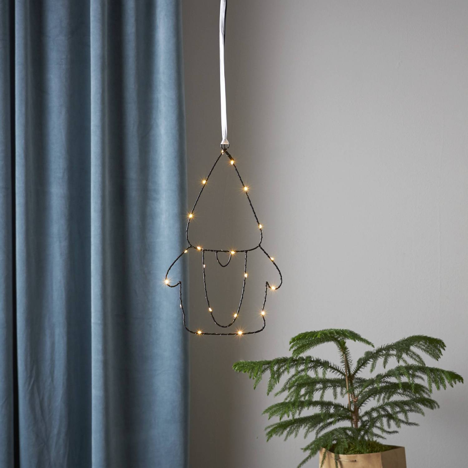 Inomhusdekoration Star Trading Santa Tomte med LED