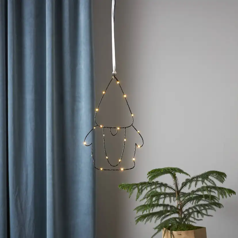 Inomhusdekoration Star Trading Santa Tomte med LED