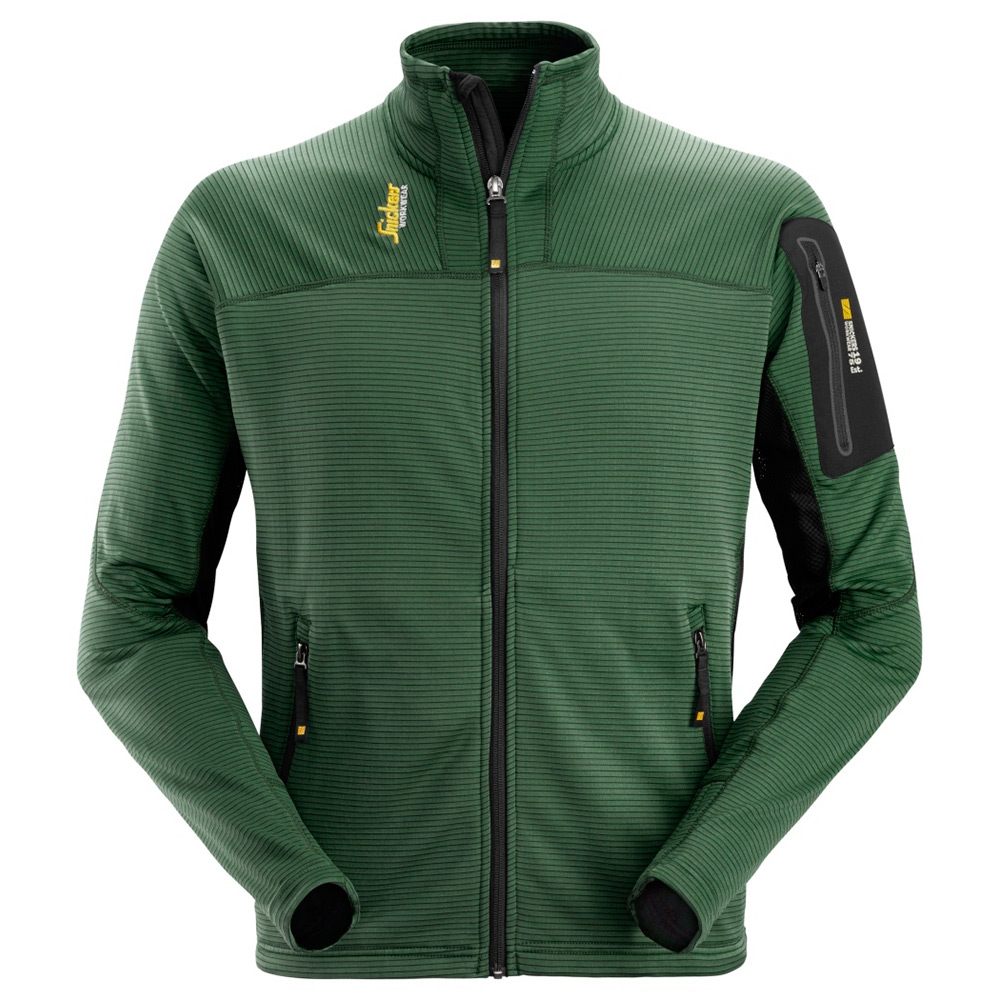 Tröja Snickers Workwear Zip BM Microfl