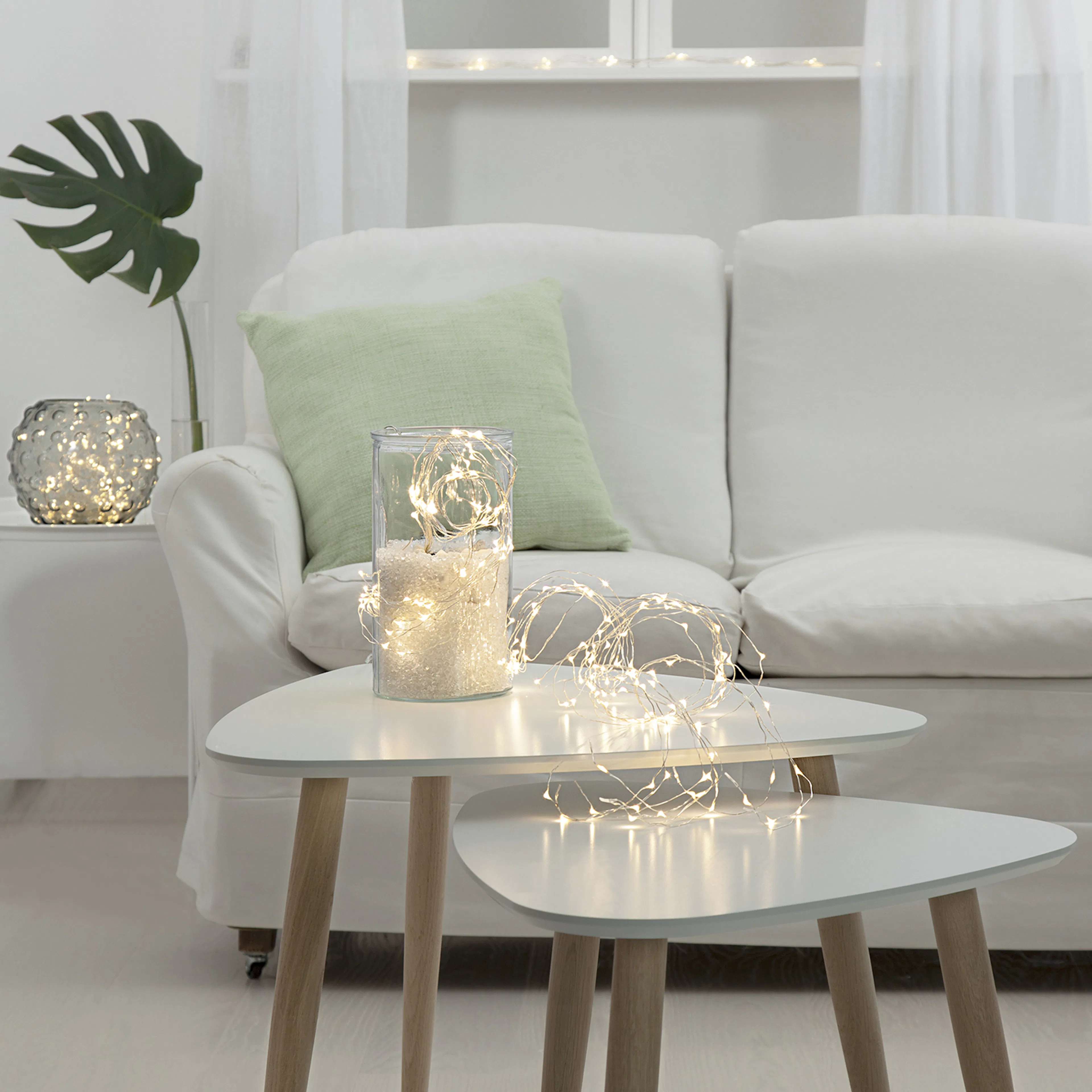 Ljusslinga Star Trading Dew Drop 200L Kallvit