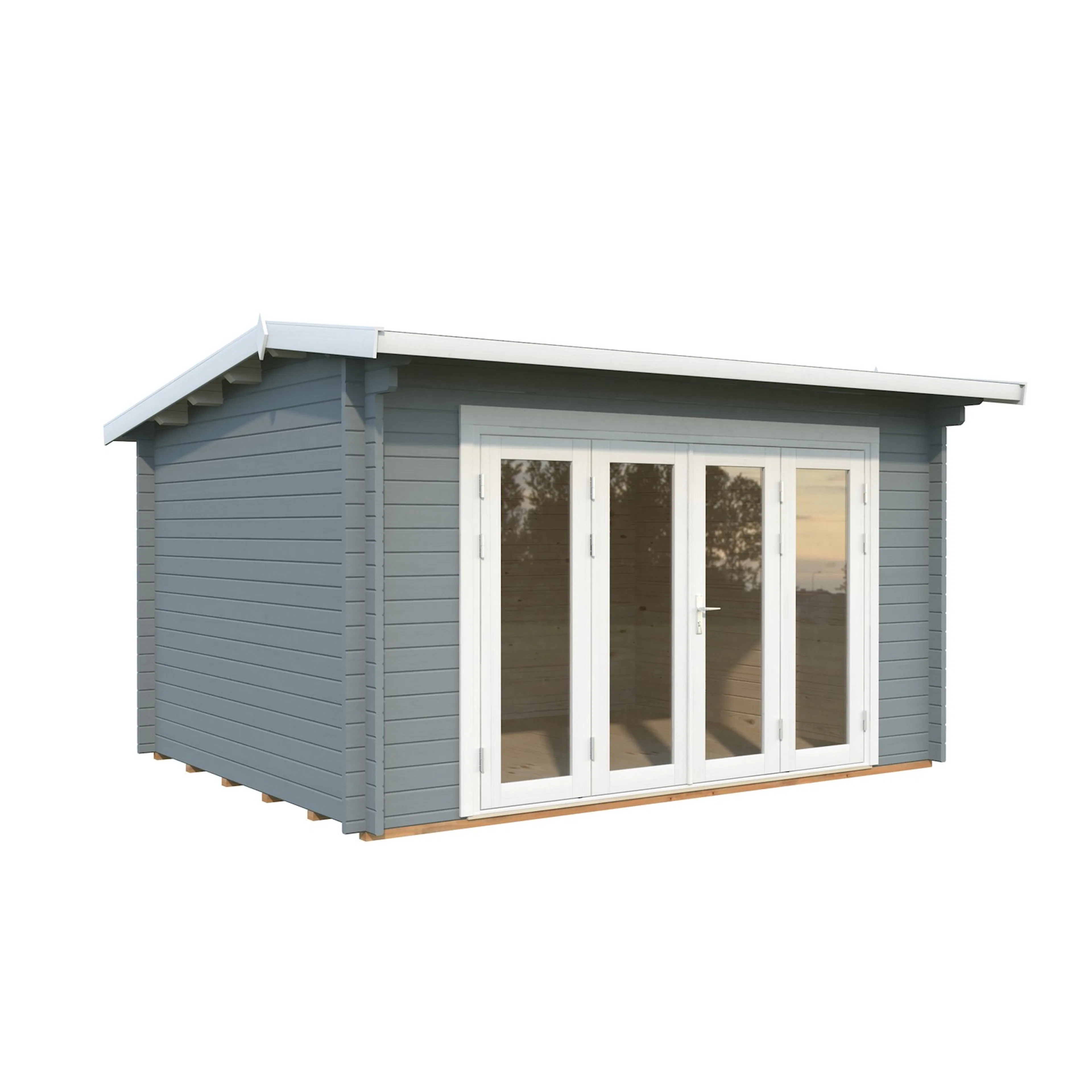 Ines 11,1 m2 Bifold PNT7042W2 Ljusgrå/Vit