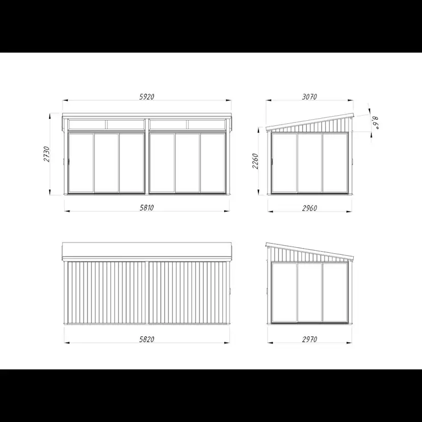 Uterum Palmako Lumi 17,6 m² (inv. 16,6 m²) Slide Plus