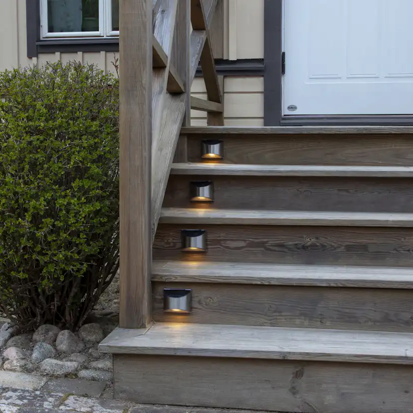 Solcells-vägglykta Star Trading Wally Twilight 2-pack