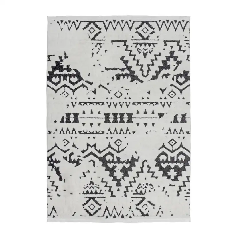 Friezematta D-sign Port Lyt Vit/Svart