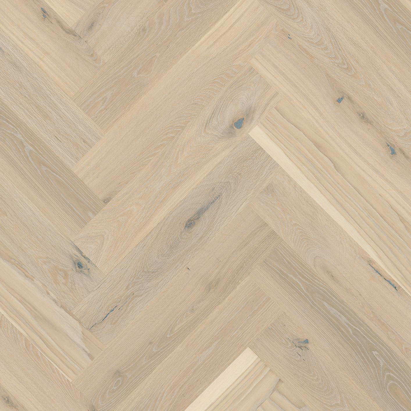 Fiskbensplank Boen Ek Pale White Herringbone Live Pure Ultra Matt Lack