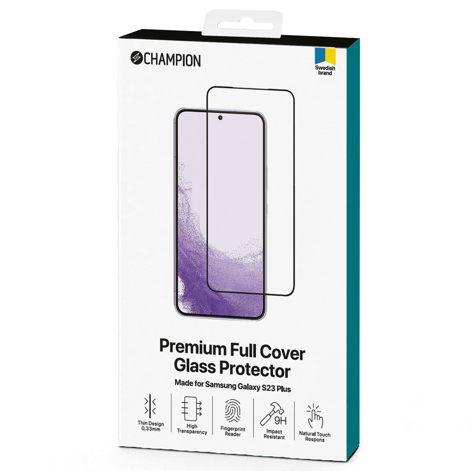 Skärmskydd Champion Galaxy S23+ Svart