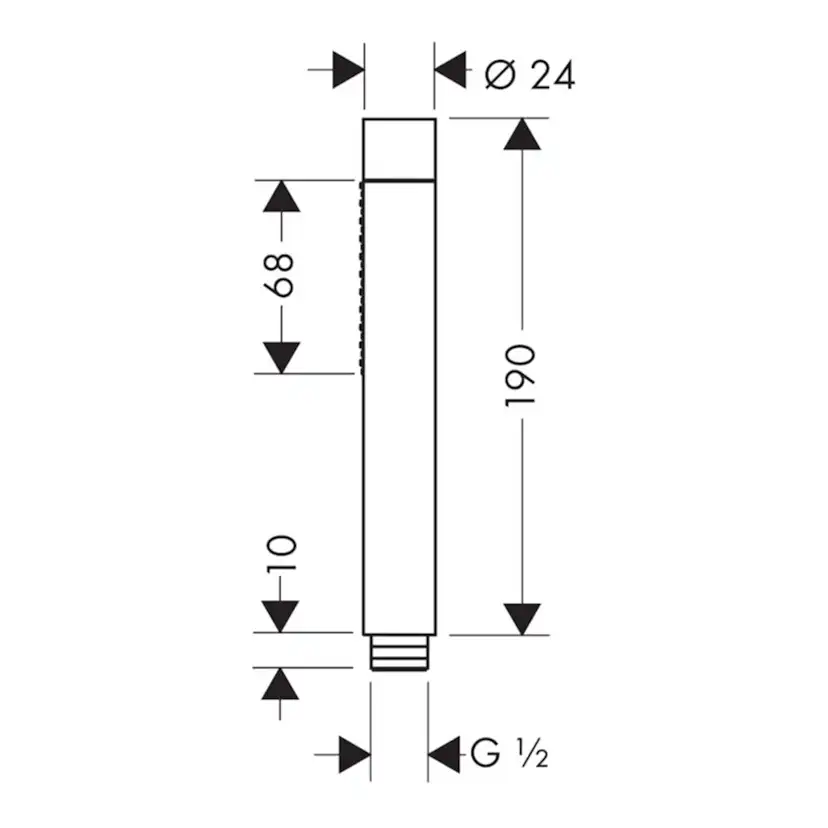 Pinnhanddusch Axor Starck 2jet