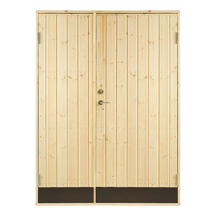 Dubbeldörr Jabo 10° Rak 15,3x19 Obehandlad