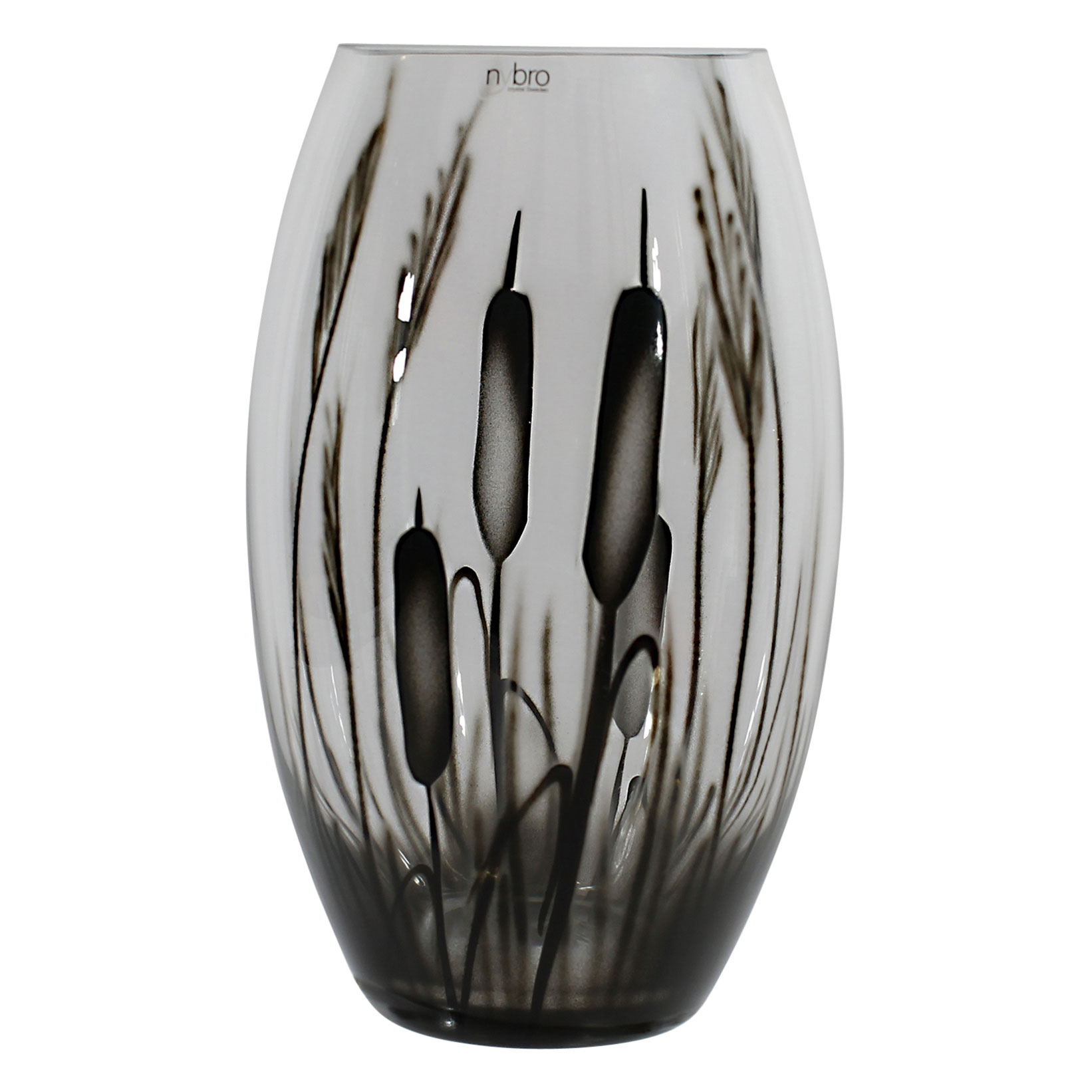Vas Nybro Crystal Kaveldun Konvex 20 cm