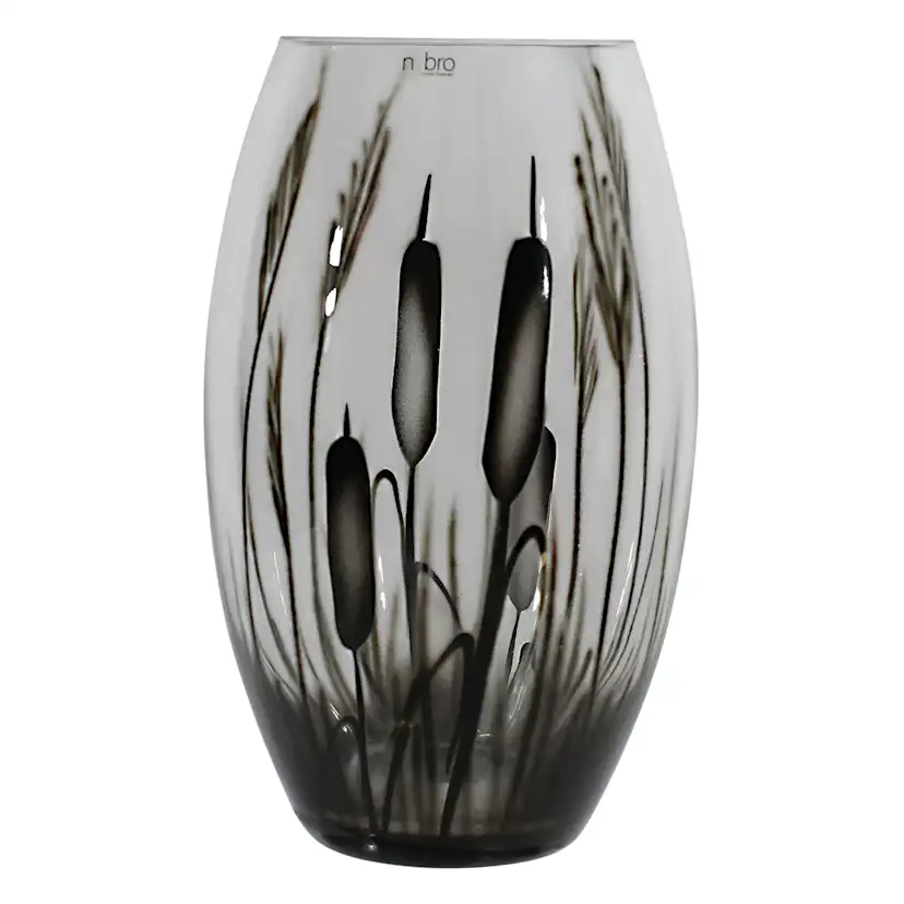 Vas Nybro Crystal Kaveldun Konvex 20 cm
