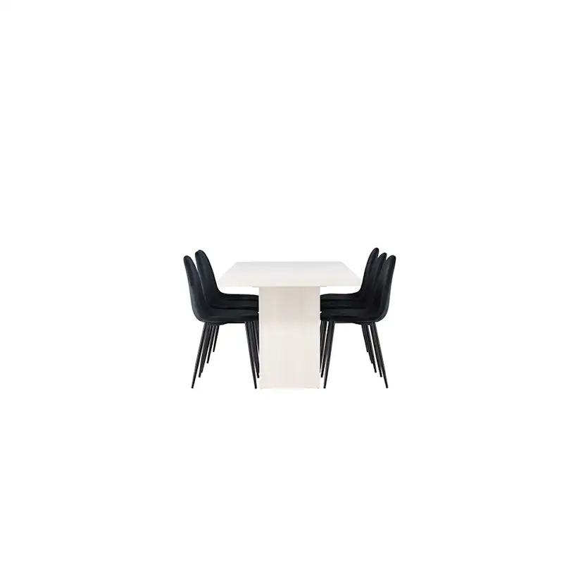 Matgrupp Venture Home Olga med 6 st Polar stolar