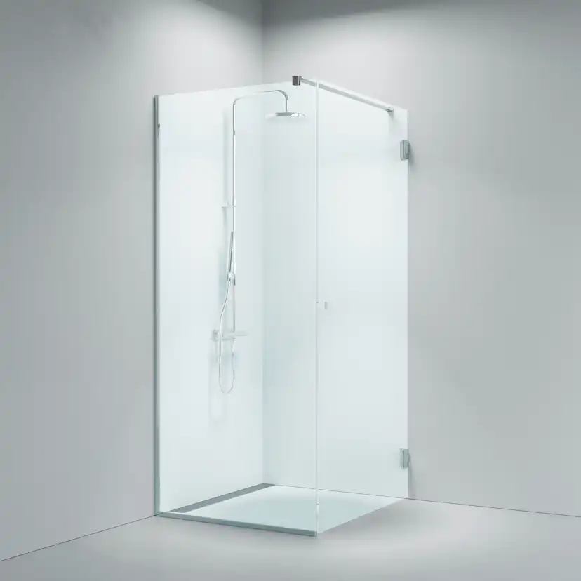 Duschhörn Strømberg Lucca 135 Fastvägg med Dörr