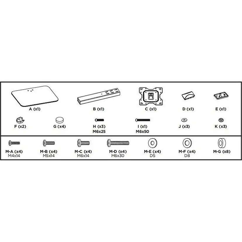 Bordsstativ Mozi Small för 23-43 tum