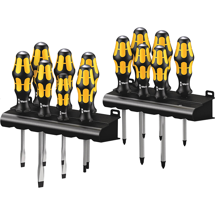 Skruvmejselsats Wera 13 Delar Big Pack 900 +Rack