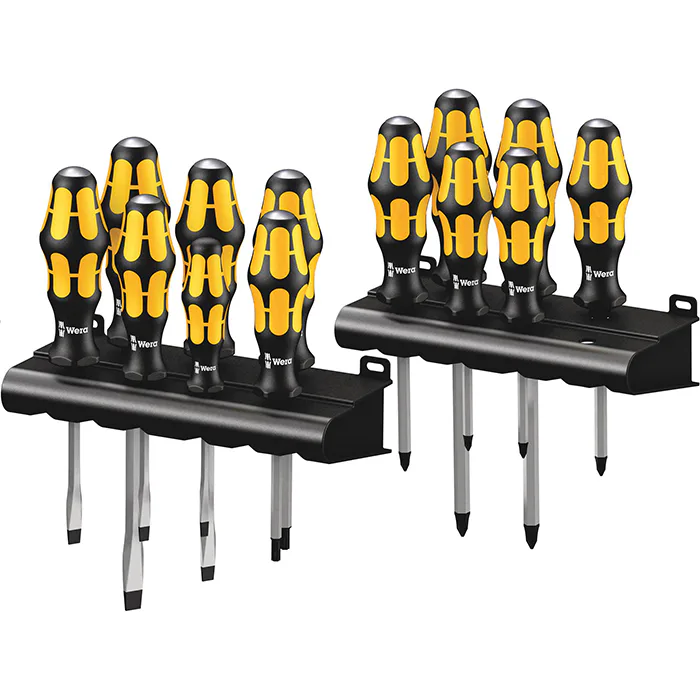 Skruvmejselsats Wera 13 Delar Big Pack 900 +Rack