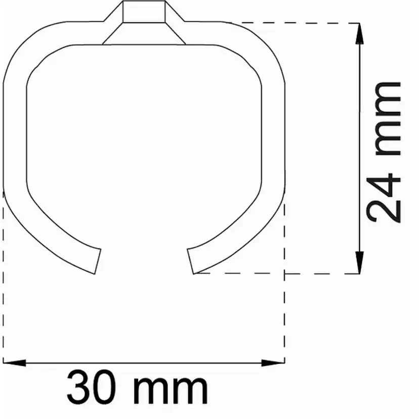 Skjutdörrsskena Habo SF-40/75