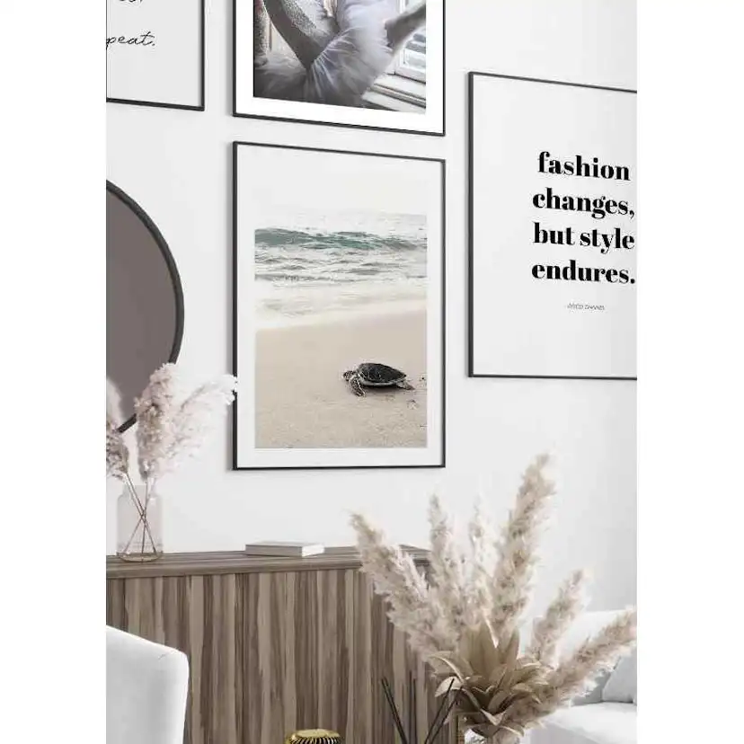 Poster Gallerix Sea Turtle On Beach