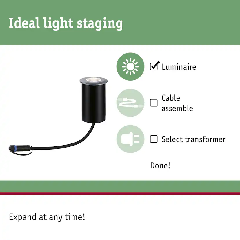 Pollare LED Paulmann Classic Mini Plug & Shine IP44 24V