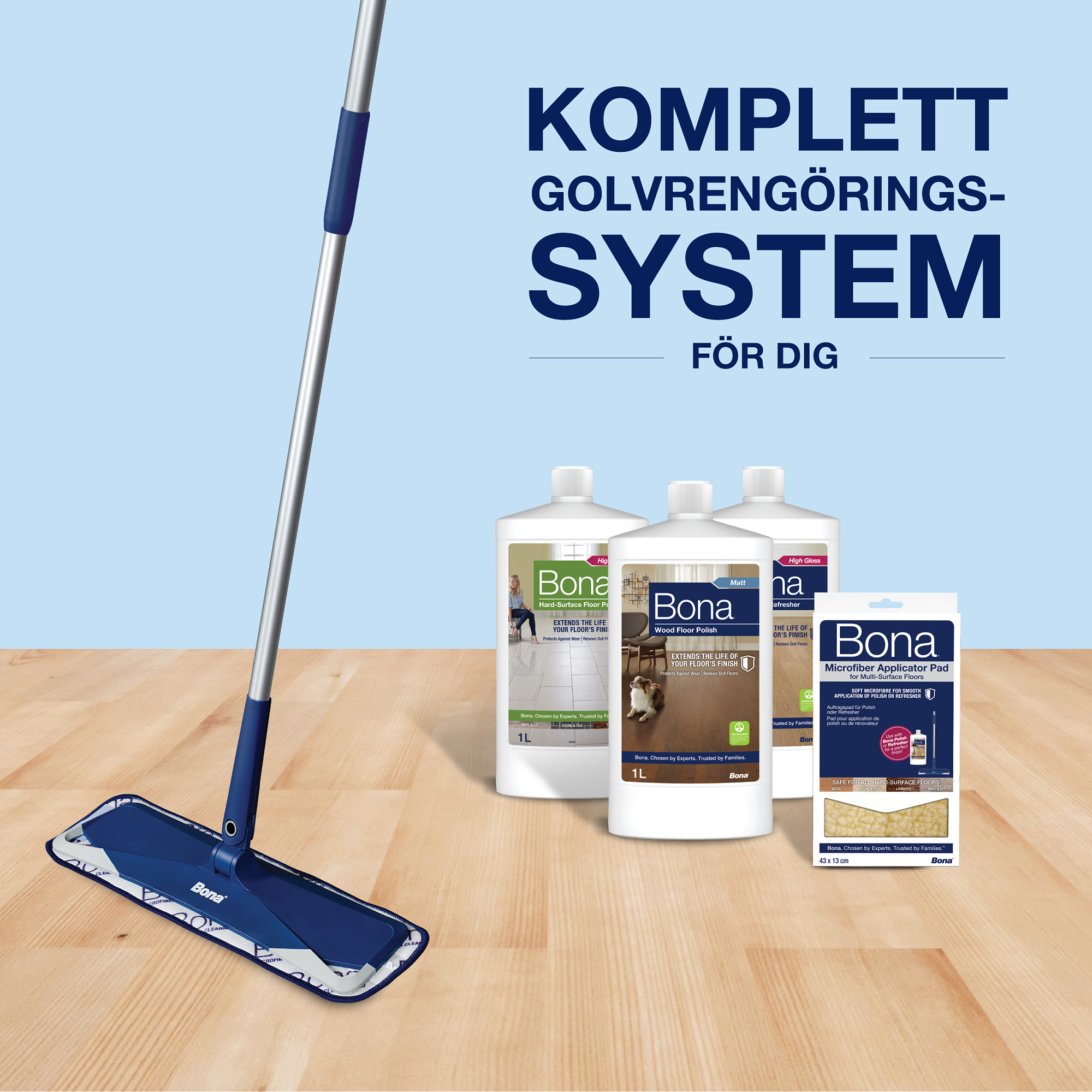 Moppdyna Bona Applicator Pad Maskintvättbar