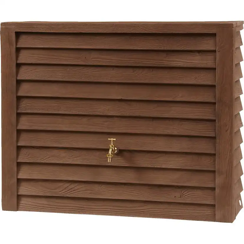 Regnvattentunna Garantia Woody 350 L Mörkbrun