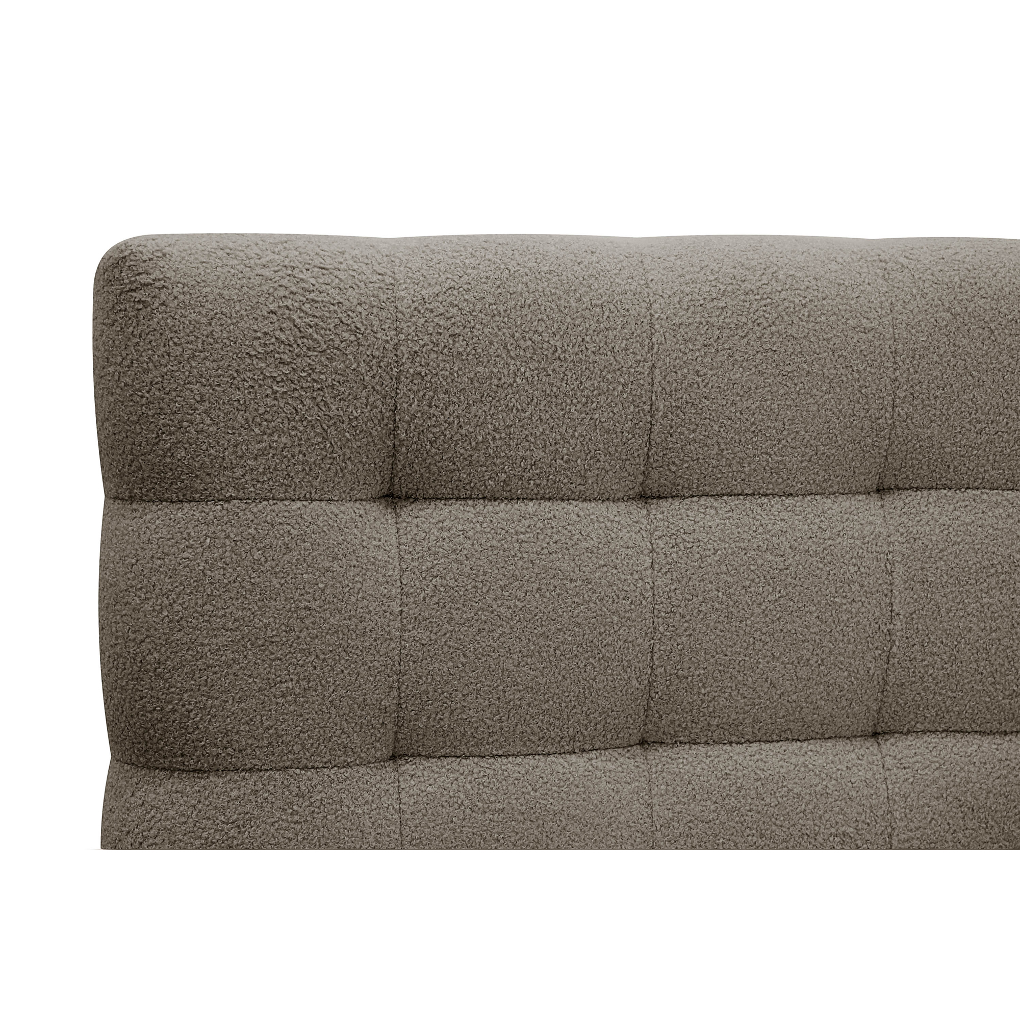 Kontinentalsäng Bedly Hilton Komplett Sängpaket 160x200 cm med Rutad Sänggavel i teddy