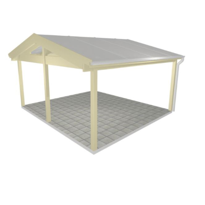 Uterumsstomme Glimma B 4799 x D 4380mm med Mittstolpe B 4799 x D 4380 mm
