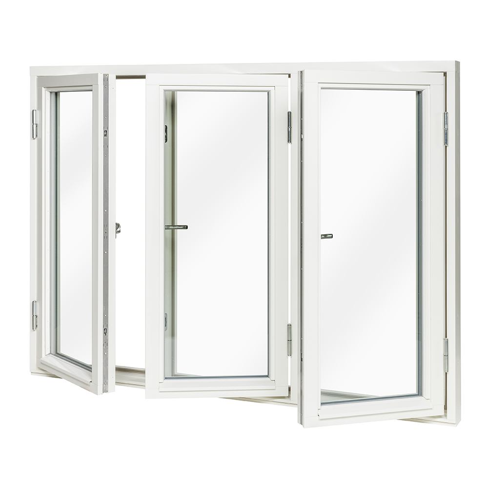 Sidohängt Fönster Sunnerbo Fönster 3-Glas Aluminium 3-Luft