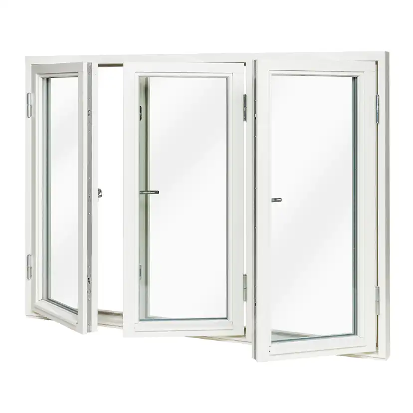 Sidohängt Fönster Sunnerbo Fönster 3-Glas Aluminium 3-Luft