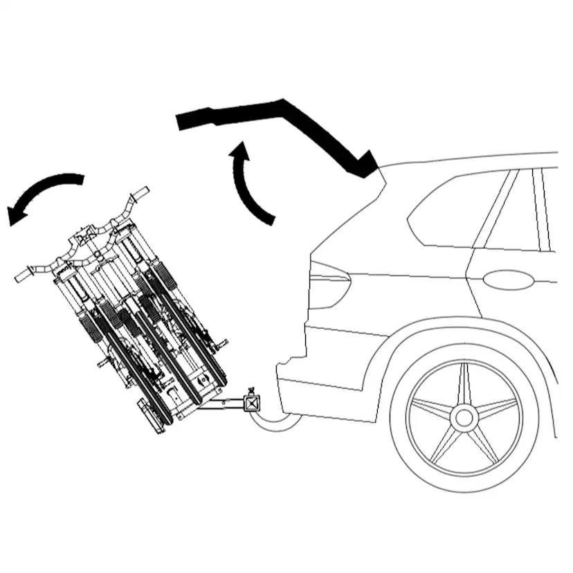 Cykelhållare Metalcraft med Lyse 4