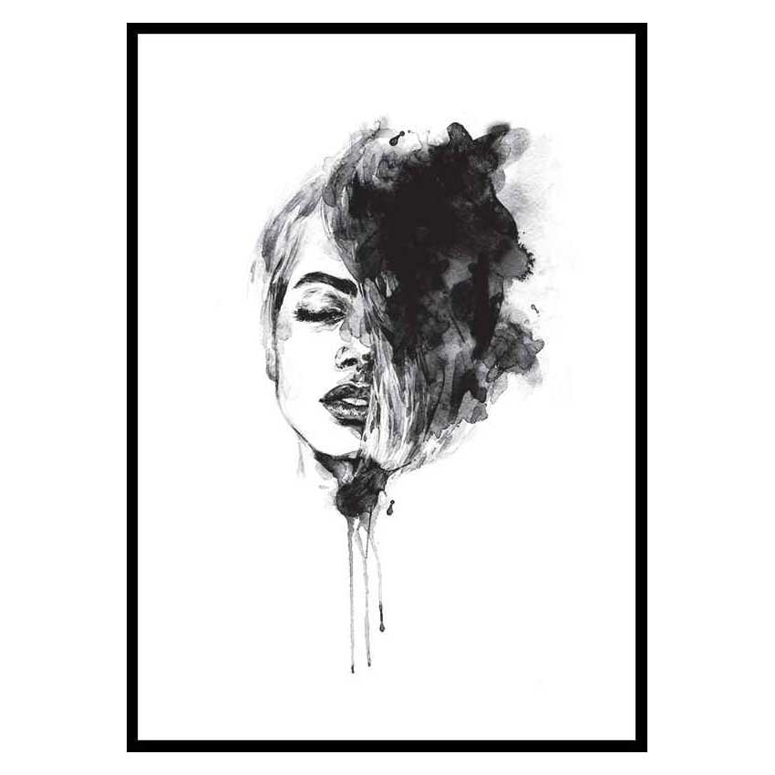 Poster Gallerix Watercolor Face No2