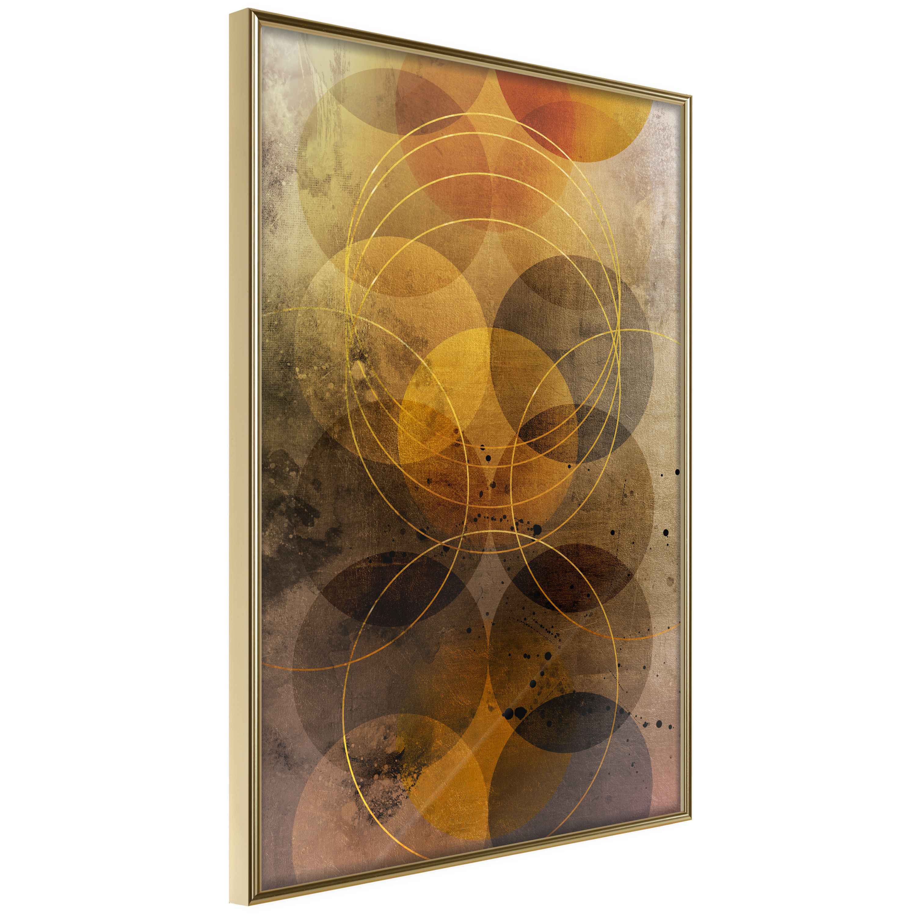 Affisch - Sun Journey [Poster] 30x45 Guld ram, 30x45 cm