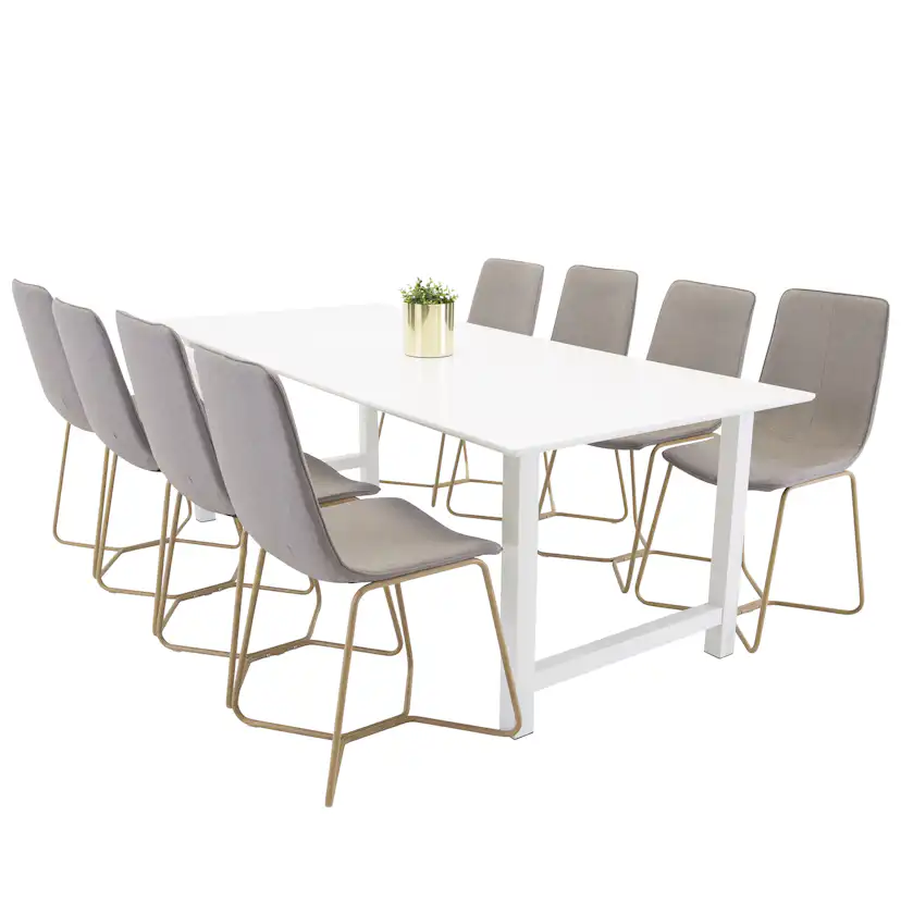 Matgrupp Venture Home Clara med 8 Xtra Stolar Polyester