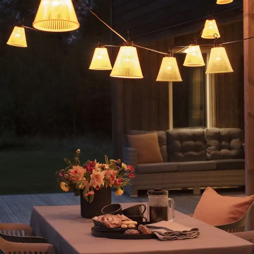 Startset Gnosjö Konstsmide Ljusslinga E27 10 Amber LED