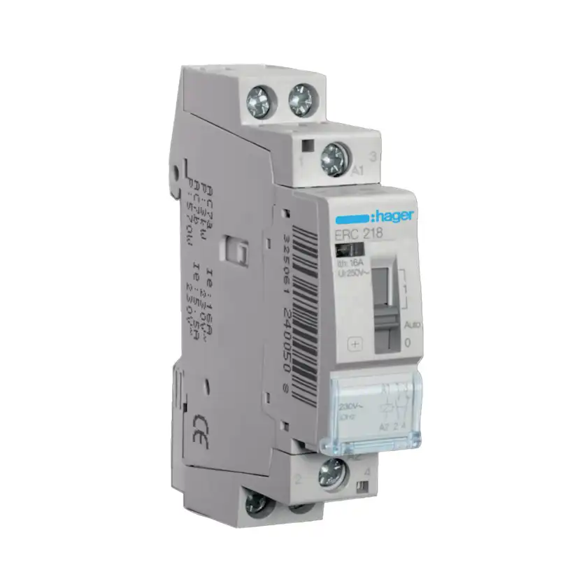 Relä Hager 16 A AC7-a med 1 Slutande och 1 Brytande Kontakter