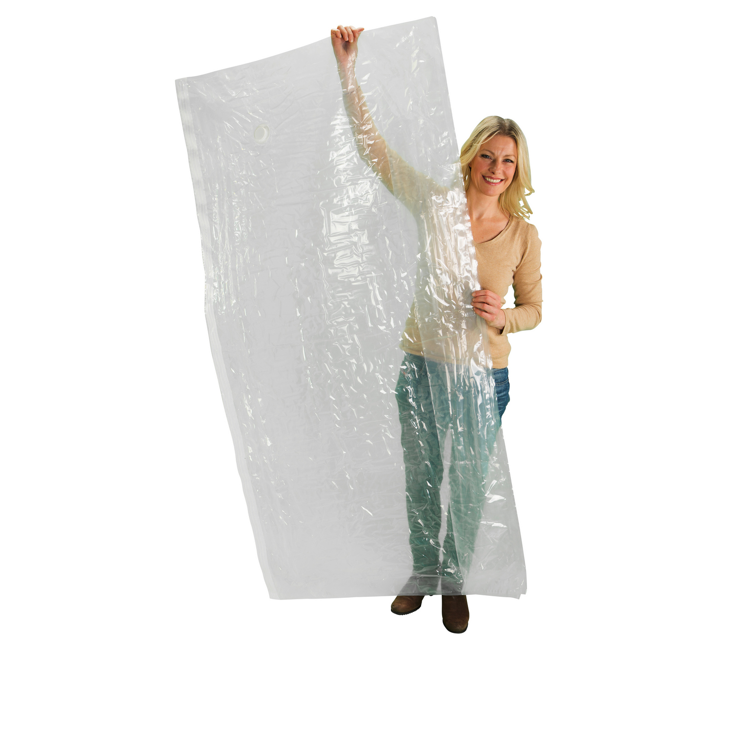 Vakuumpåse WENKO Vakuum Platsbesparande Klädförvaring Kub XXL 180x90x50cm