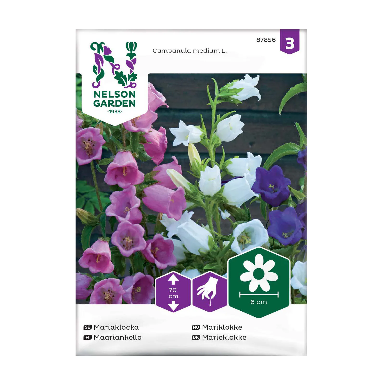 Frö Mariaklocka Nelson Garden Enkel Mix