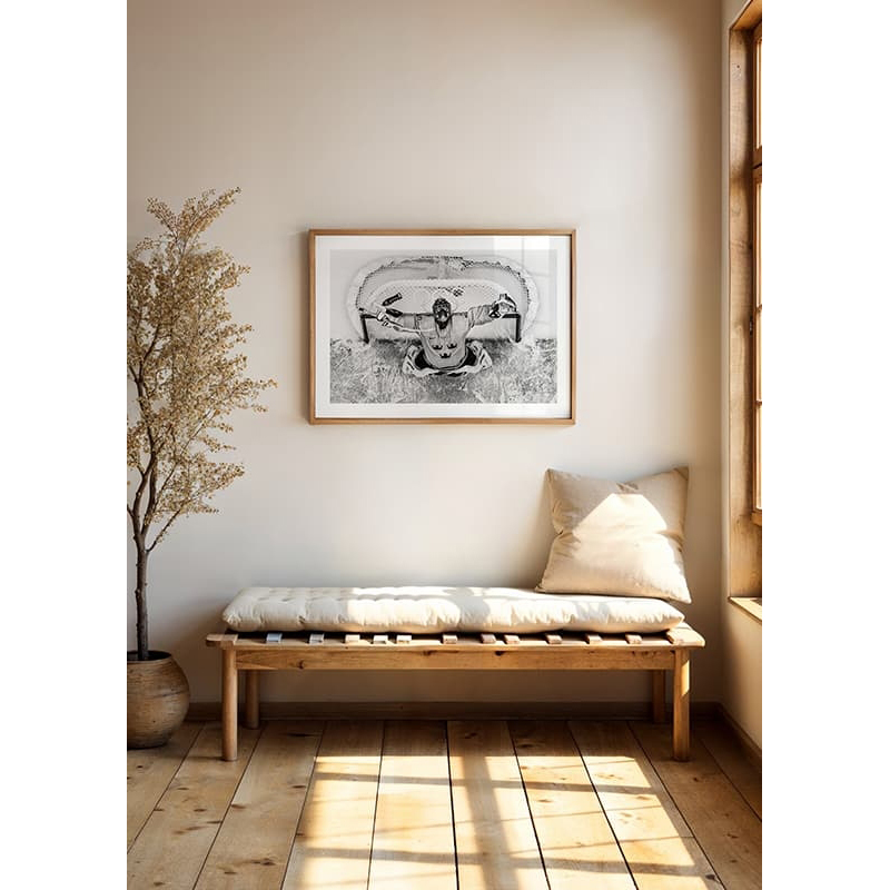 Poster Gallerix Henrik Lundqvist OS Sotji 2014 B&W No1