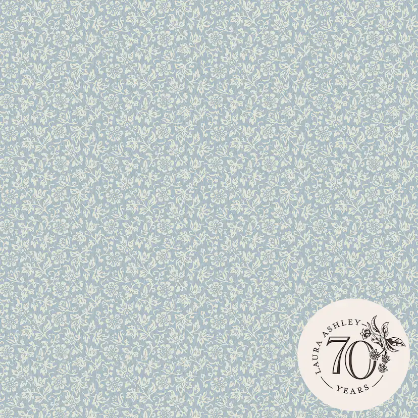 Tapet Laura Ashley Sweet Alyssum Pale Seaspray Blå 121078