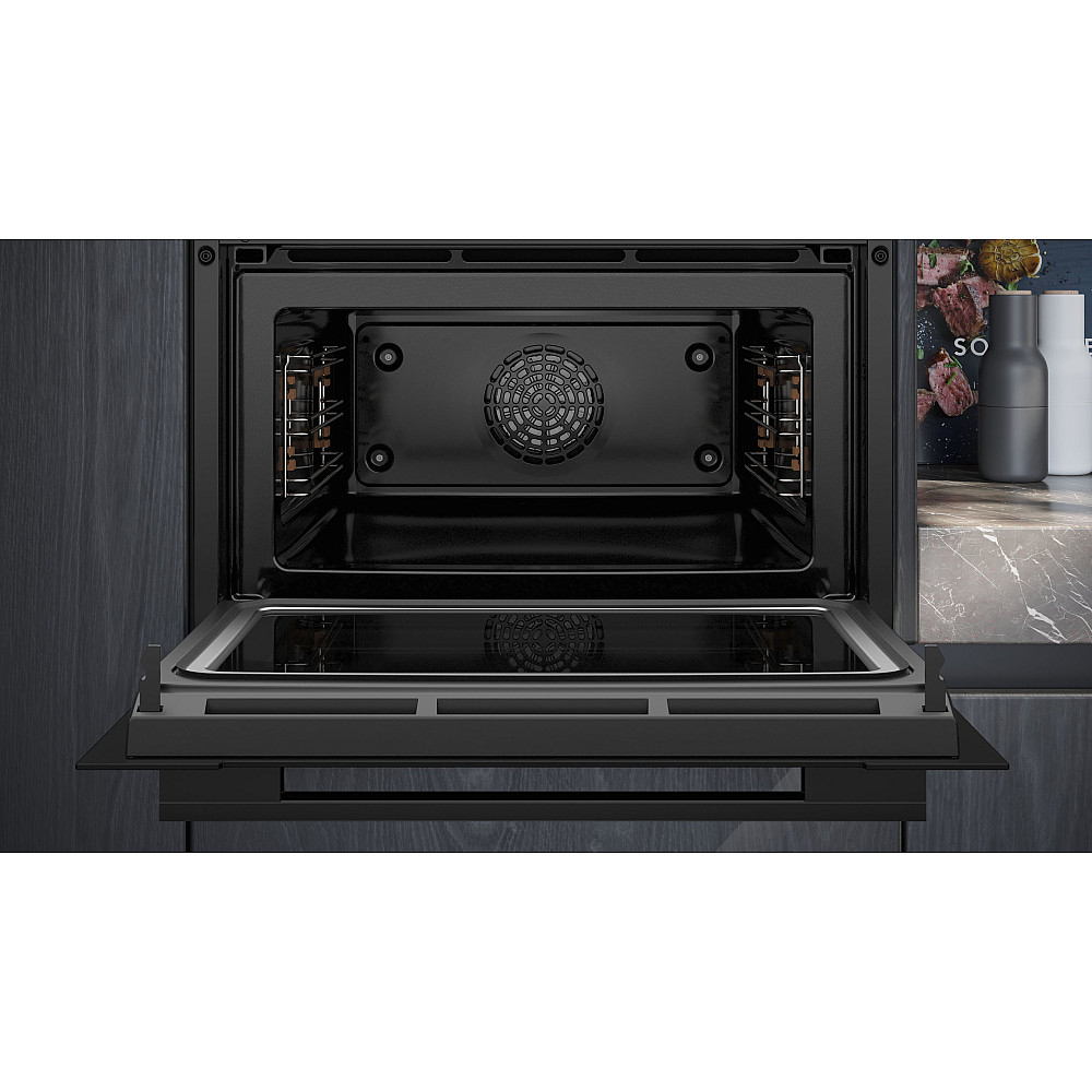Ugn och Mikro Siemens iQ700 HM736G1B1 + CM724G1B1 Svart