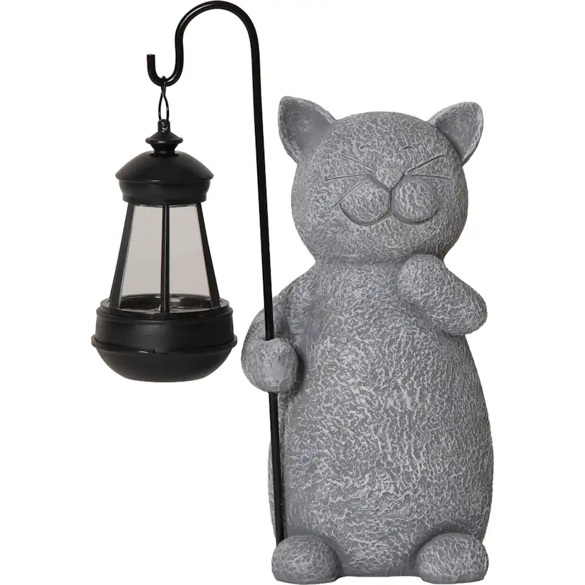 Solcellsdekoration Star Trading Smilla Grå 29,5 cm