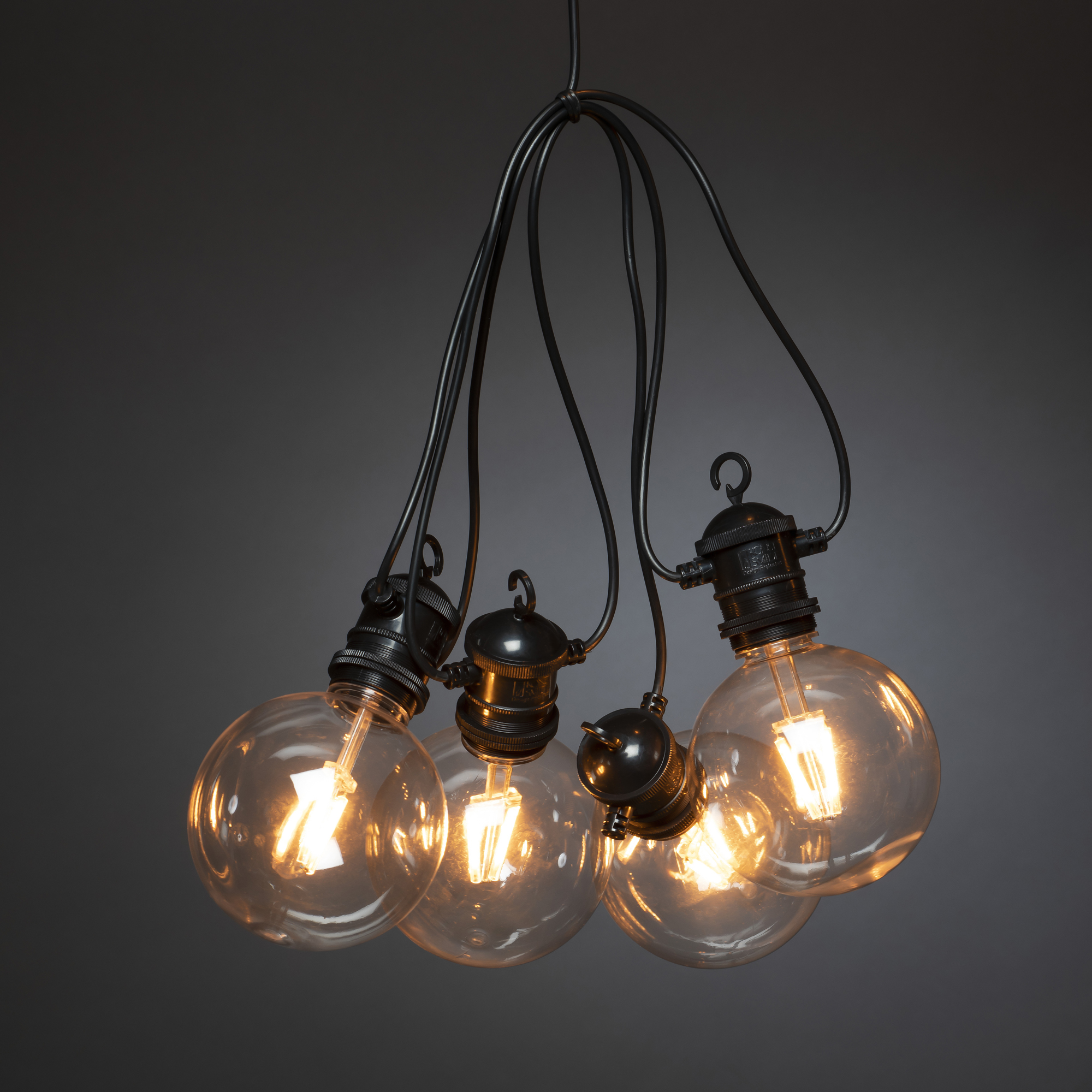 Ljusslinga Gnosjö Konstsmide Utbytbara LED-lampor E27 5st Amber Dimmer