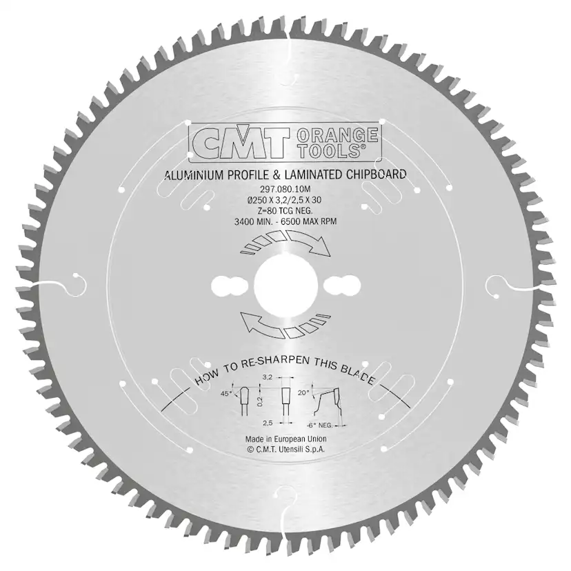 Sågklinga CMT Orange Tools NE NEG Alu/laminat