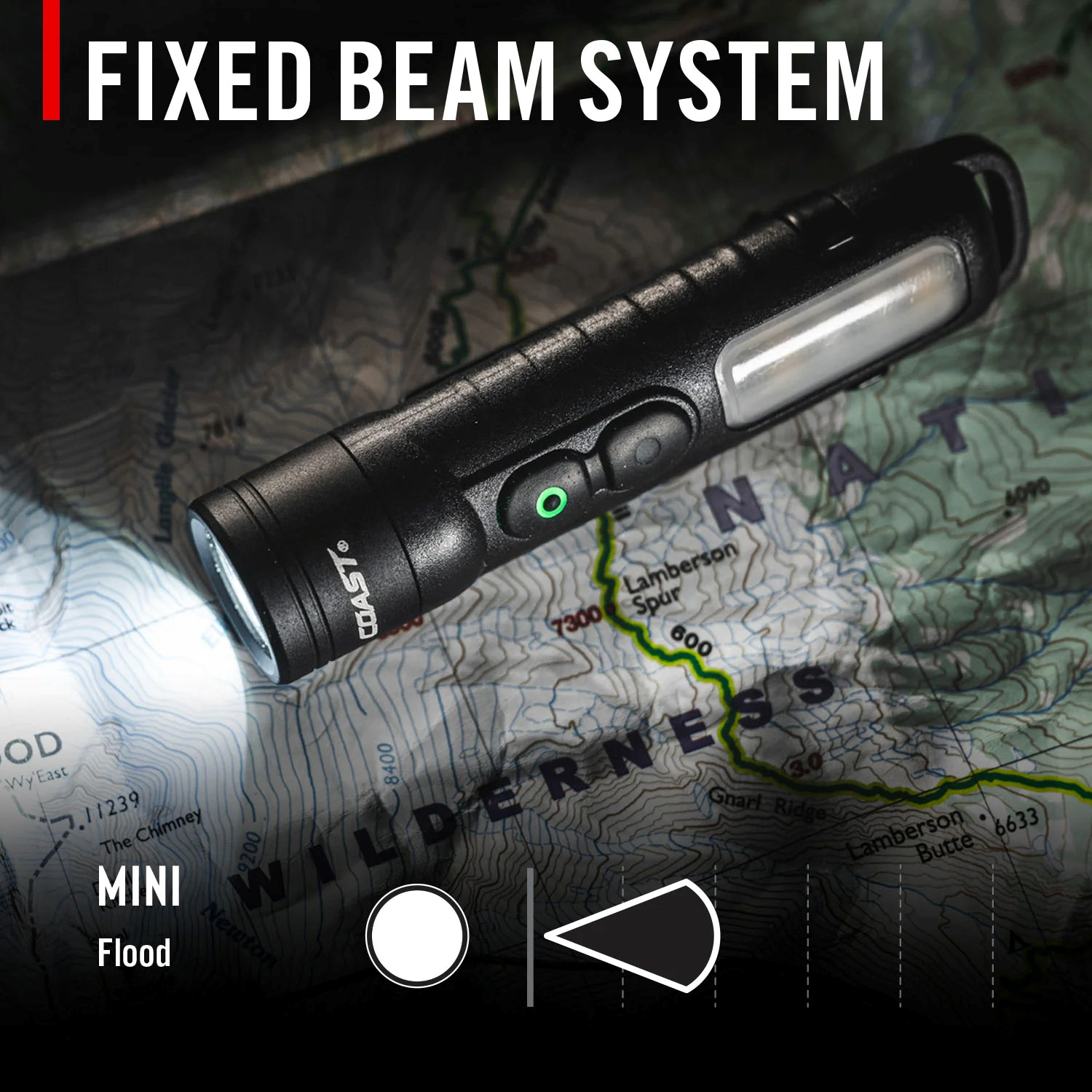 Uppladdningsbar COAST KL35R hög CRI Tvåfärgad Penlampa 600 lumen