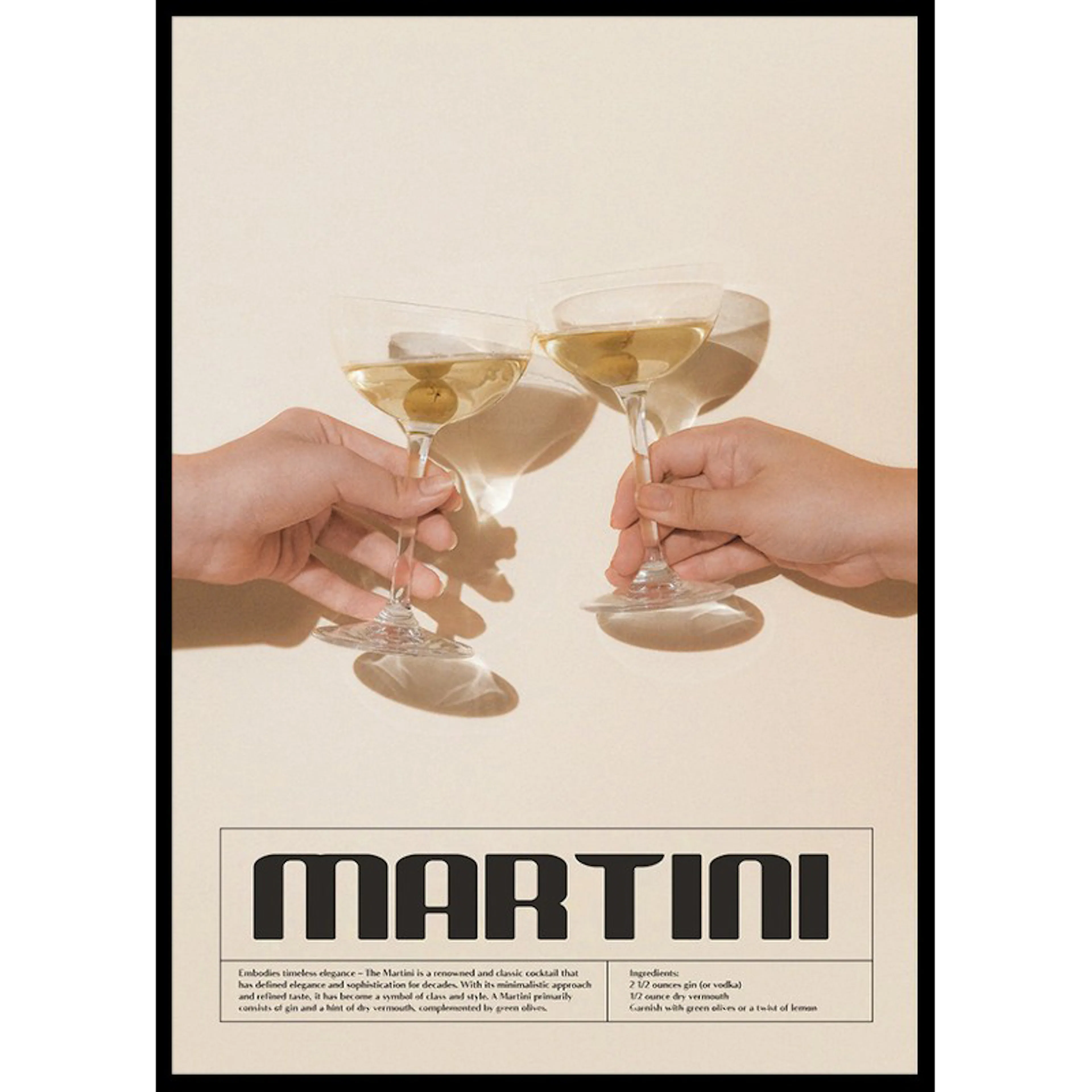 This Is Martini Cocktail No1 50x70 50x70 cm