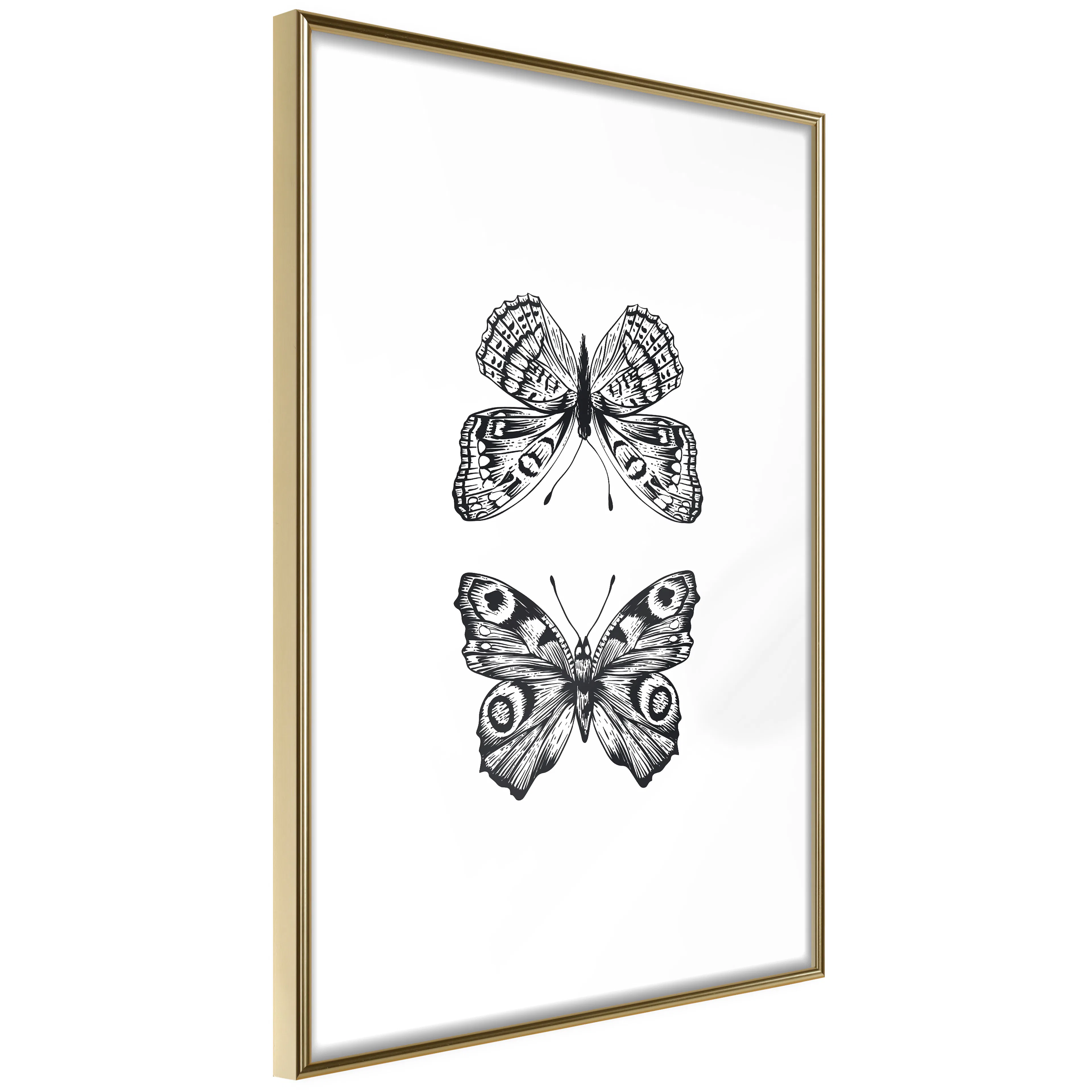 Poster Artgeist Affisch Two Butterflies