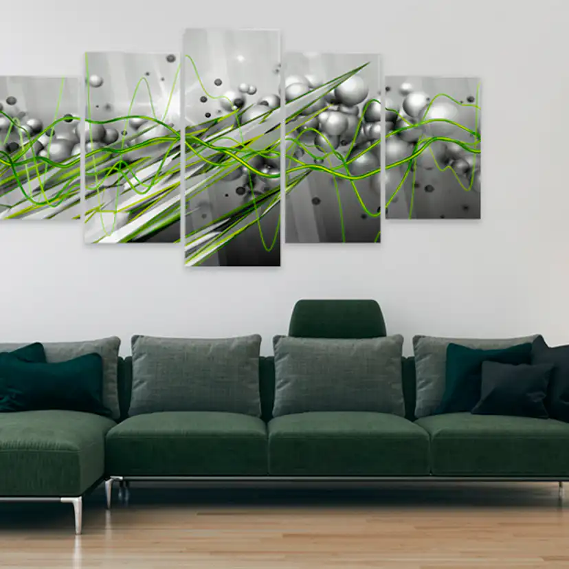 Akrylglastavla Arkiio Green Rhythm