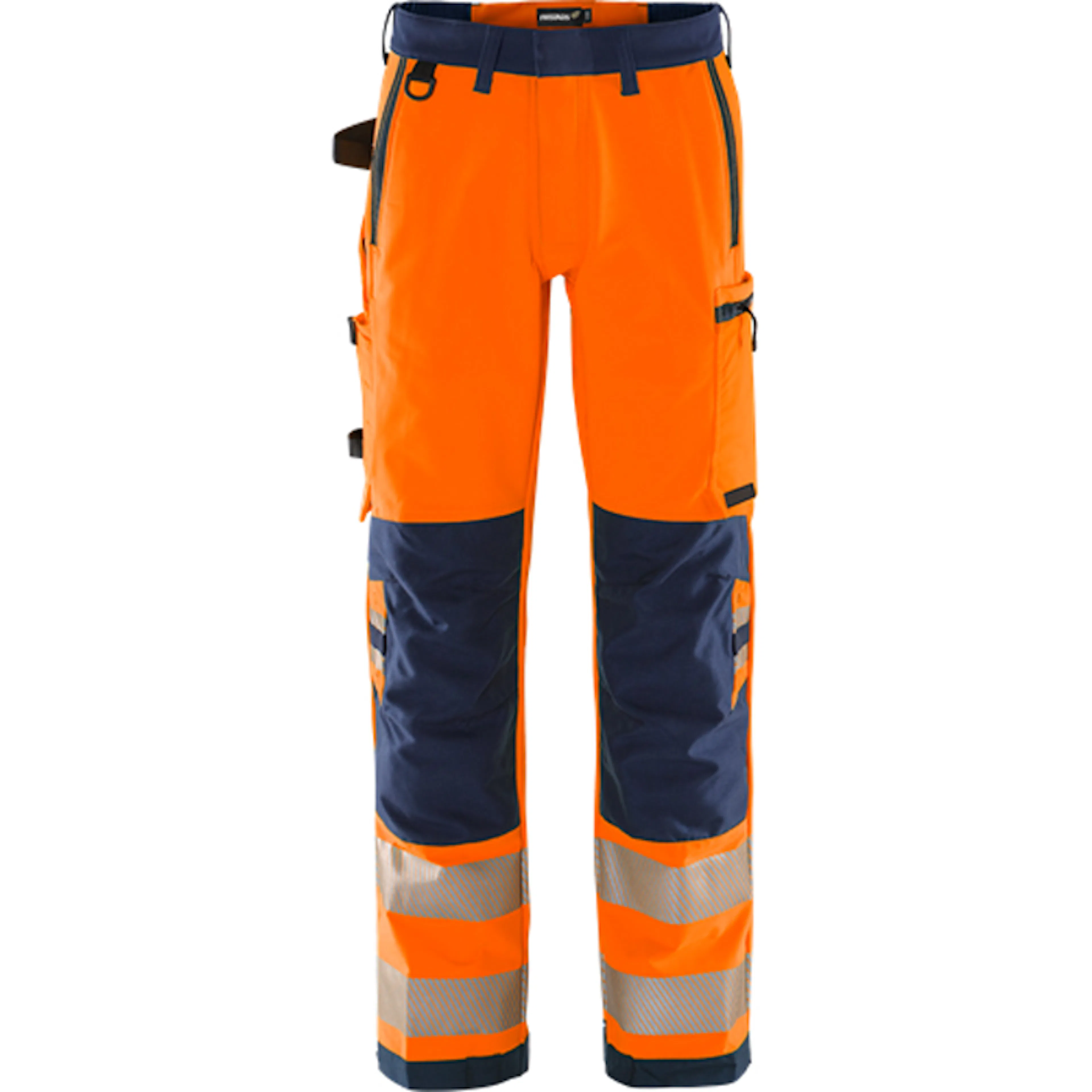 Varselorange/Marinblå