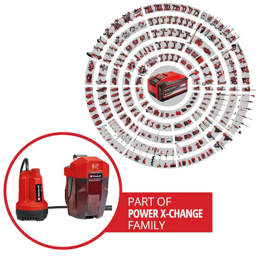Vattenpump Einhell GE-SP 18 Li Utan Batteri & Laddare