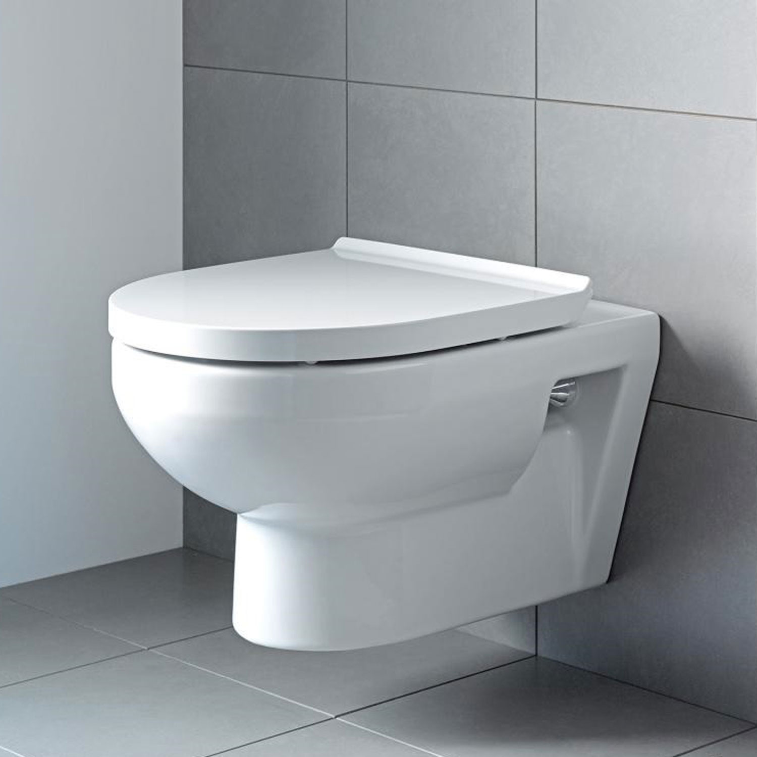 Vägghängd Toalettstol Duravit DuraStyle 256209 Rimless utan Toalettsits